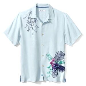 Tommy Bahama Big & Tall Tropical Impressions Silk Camp Button Up Shirt Size XXL